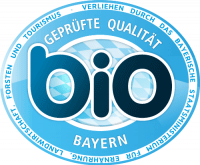 Das weiß-blaue Siegel für "Geprüfte Bio-Qualität Bayern", Externer Link