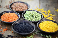Verschiedene bunte Linsen, Copyright Fotolia.com
