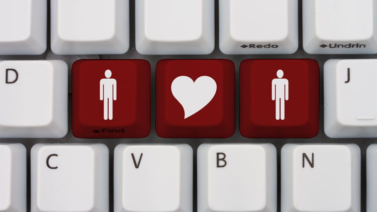 Computertastatur mit drei roten Tasten, davon zwei mit Menschensymbol, eine mit Herzsymbol dazwischen; Copyright Panthermedia
